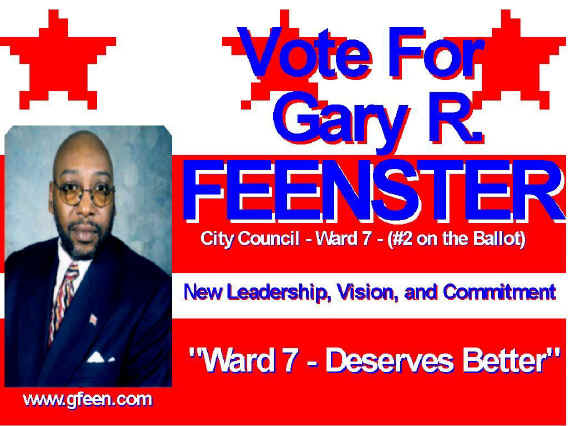 Feenster primary election poster