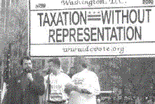 Strauss before Taxation without Representation banner