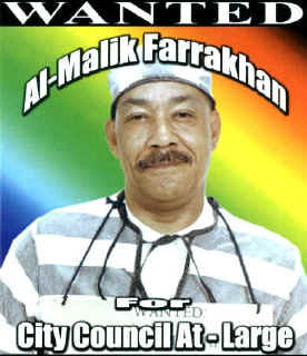 Al-Malik Farakkhan, photo as wanted poster
