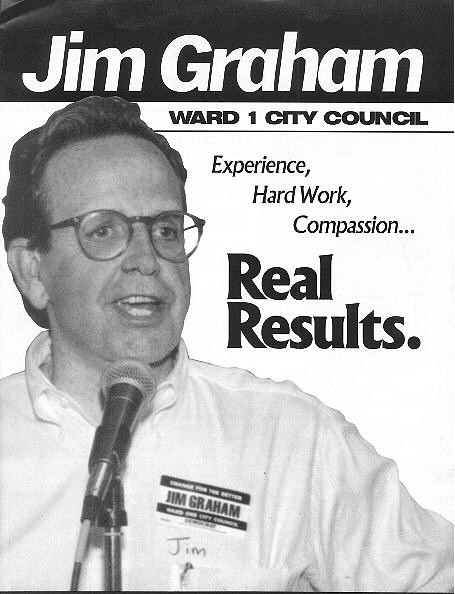Jim Graham, front page of brochure, "Real Results"