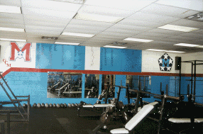 Marshall High School weight room photo